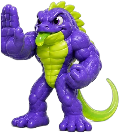 Iggy from Gecko Attack, product three-quarter view